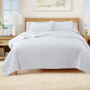 Floral Embossed Quilt Set - Floral Microsculpt Collection by Great Bay Home