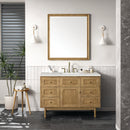 James Martin Laurent 48" Dual Mount Single Bathroom Vanity, Light Natural Oak