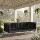 TOPMAX Outdoor Classic Solid Wood Twin Size Swing Bed by HouseOfZazla