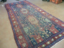 4' X 10' Antique Handmade Turkish Floral Tribal Oriental Wool Rug