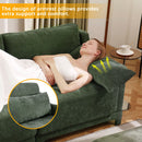 Elegant Sofa With Ergonomic Design And Lumbar Pillows by HouseOfZazla
