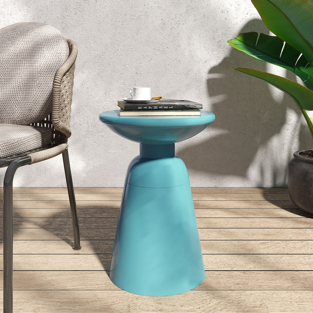 Outdoor Modern Metal End Large Table, photo 28 of 37
