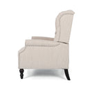 Push Back Recliner Chair Fabric Lounge Armchair