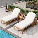 Outdoor Chaise Lounge With 5 Position Adjustable Backrest (Set of 2) by HouseOfZazla