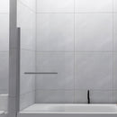 Bathtub Screen Framless Shower Door Tempered Glass Shower Panel - Transparent by HouseOfZazla