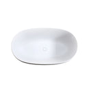 Independent Solid Surface Resin Stone Bathtub, A Modern Designed Independent Bathtub With Pop-Up Drainage And Overflow Pipes, Suitable For Small Households - Matte White by HouseOfZazla