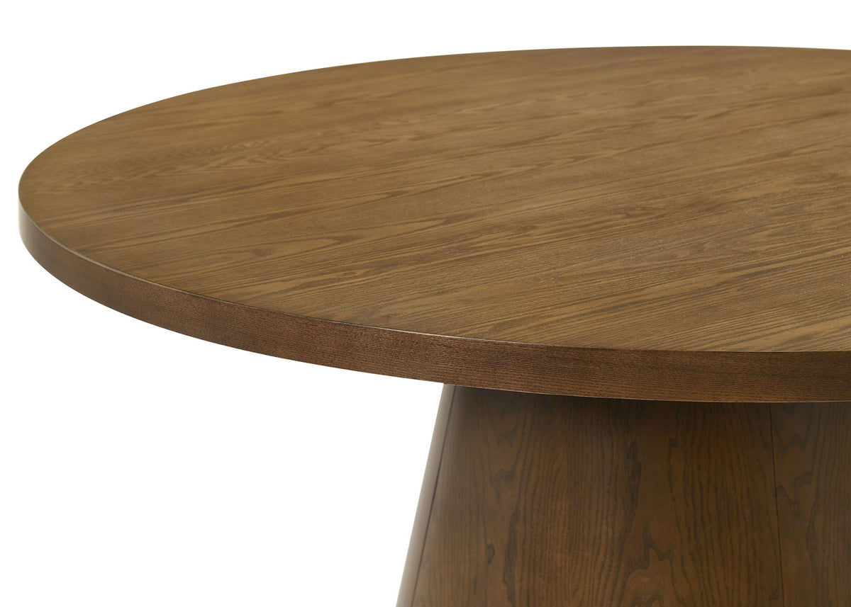 Franklin 5-piece 54-inch Round Dining Table Set Dark Brown, photo 5 of 7