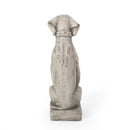 MGO Outdoor Dog Statue, Antique White by HouseOfZazla