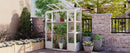 TOPMAX 78-Inch Wooden Greenhouse with Skylights and Folding Shelves by HouseOfZazla