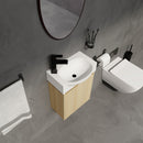 Modern Bathroom Vanity With Ceramic Basin, Wall Mounted Floating Sink Combo, Storage Cabinet by HouseOfZazla