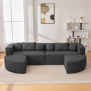 Boneless - Couch Modular Sectional Sofa With Deep Seating And Curved Design by HouseOfZazla