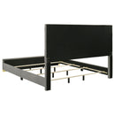 Ines 4-piece Eastern King Bedroom Set Grey and White High Gloss