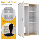 55.1" Tall Wooden Vacuum Storage Cabinet with Adjustable Shelf by HouseOfZazla