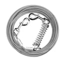 29.5FT Dog Tie Out Cable Long Dog Leash Chew Proof Lead Dog Chain with Durable Spring 360¡ Rotatable Clips PVC Case for Outside Yard Caming