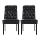 Broxton Tuft Dining Rolltop Chairs With Button Tufted Backrest (Set of 2) by HouseOfZazla