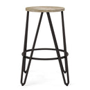 Simeon - Multifunctional Metal Stool With Wood Seat by Unique Piece Furniture