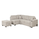 Sleeper Sofa Bed, 2 In 1 Pull Out Sofa Bed L Shape Couch With Storage Ottoman For Living Room, Bedroom Couch And Small Apartment by HouseOfZazla