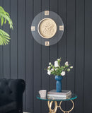 Round Moving Gear Roman Numeral Clock - Multicolor by Unique Piece Furniture