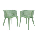 Milan Outdoor Dining Chair Set of 2 by HouseOfZazla