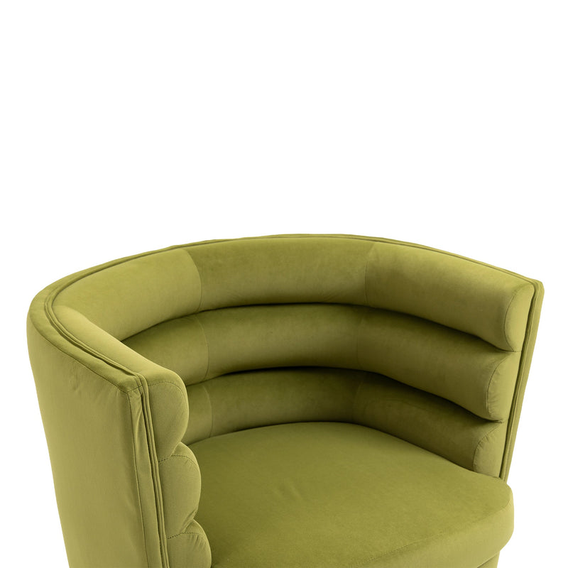Swivel Barrel Chair, Comfy Round Accent Chair with storage for Living Room, 360 Degree Swivel Barrel Club Chair, Leisure Arm Chair for Nursery, Hotel, Bedroom, Office