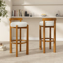 Elise Indoor Wooden Low Back Barstool by HouseOfZazla