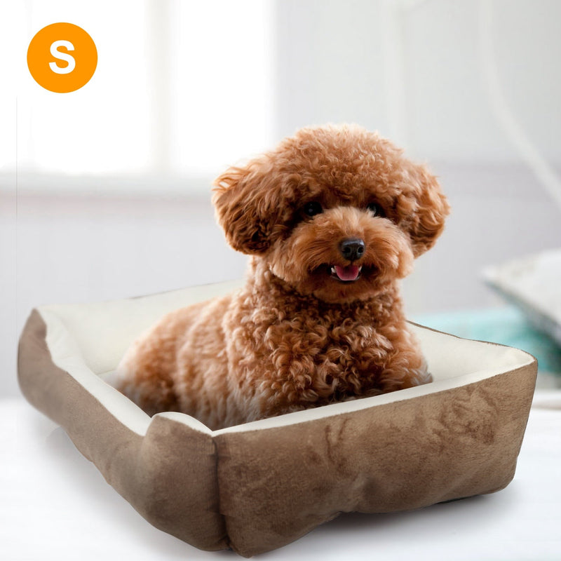 Pet Dog Bed Soft Warm Fleece Puppy Cat Bed Dog Cozy Nest Sofa Bed Cushion Mat For S/M Dog, photo 2 of 8