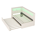 Upholstered Platform Bed With USB Ports And LED Belt by HouseOfZazla