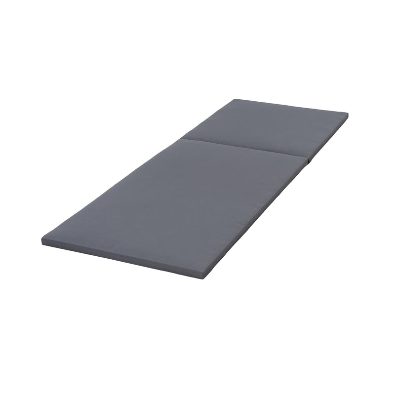 LOUNGE CHAISE SET,SPACE AVAILABLE ON ONE SIDE, ACACIA WOOD WITH WATER-RESISTANT LOUNGE CUSHIONS (Dark Grey/ & 2 INCH THICK) - MATCHING CREAM/LEAF COCONUT VERSION AVAILABLE