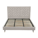 Crosby - Bed With Upholstered Headboard And Slats by HouseOfZazla