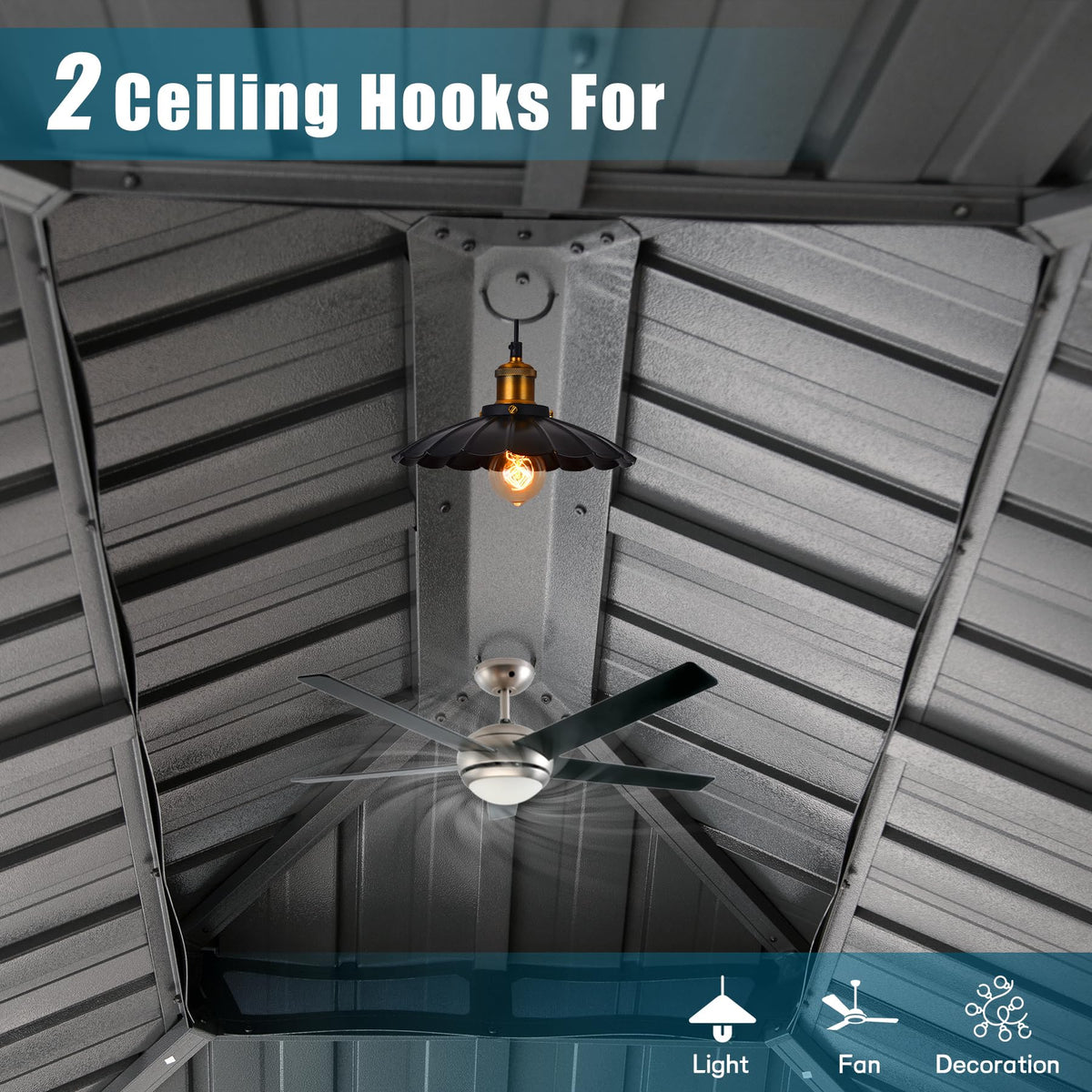 12' x 14' Hardtop Aluminum Outdoor Gazebo, photo 8 of 8