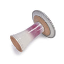Birdbath For Patio, Garden - White / Pink by HouseOfZazla