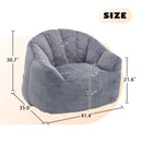Beanbag Chair, Beanbag Sofa Chair With Armrests Stuffed High Density Foam by Unique Piece Furniture