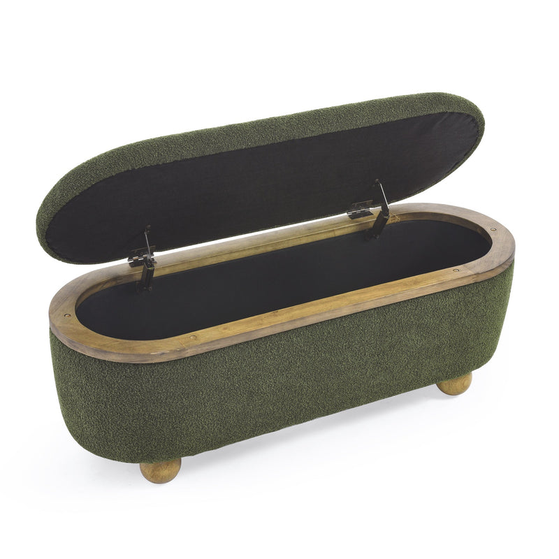 Walker Edison | Upholstered Storage Ottoman Bench