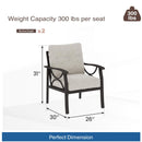 All-Weather Armchairs With Cushions, Modern Sculptural Design (Set of 2) by HouseOfZazla