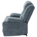 Beca - Upholstered Power Lift Recliner With Cupholders And USB Charging by HouseOfZazla