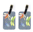 Dragonfly Times Three Luggage Tag