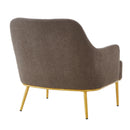 Modern Elegance Accent Chair With Curved Backrest by HouseOfZazla