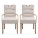 Upholstered Dining Chairs with Armrests by HouseOfZazla