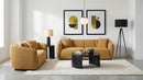 Aleisha 2-piece Chenille Upholstered Sofa Set Mustard Yellow