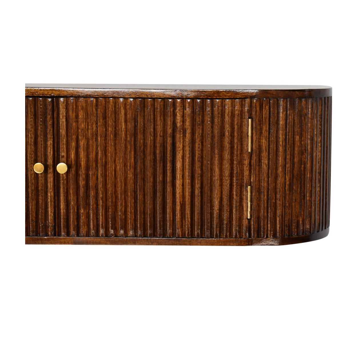 Solid Wood Chunky Chestnut Floating Bedside Table, photo 5 of 10