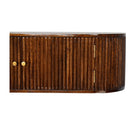 Solid Wood Chunky Chestnut Floating Bedside Table