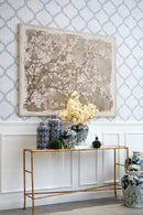 Large Cherry Blossom Canvas Art Print, Home Decor Accent Piece - Gray / White Matte by HouseOfZazla