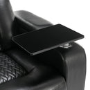 270 Degree Swivel Power Recliner With Tray Table, Phone Holder, Cup Holder, USB Port by HouseOfZazla