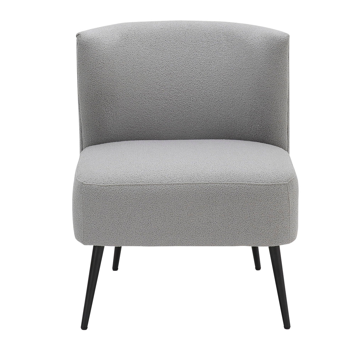 Fran - Contemporary Slipper Chair - Black / Light Gray, photo 5 of 5