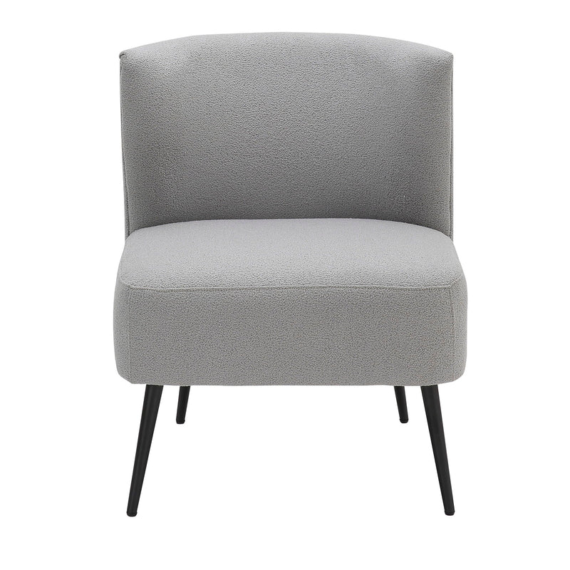 Fran - Contemporary Slipper Chair - Black / Light Gray, photo 5 of 5