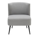 Fran - Contemporary Slipper Chair - Black / Light Gray by HouseOfZazla