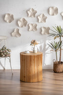 Walker Edison | Wood Fluted Side Table