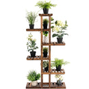 6 Tier Garden Wooden Shelf Storage Plant Rack Stand by LJGDeals
