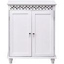 White Wooden 2-Door Storage Cabinet Cupboard by LJGDeals