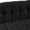 42" Modern Sofa Dutch Fluff Upholstered sofa with solid wood legs, buttoned tufted backrest